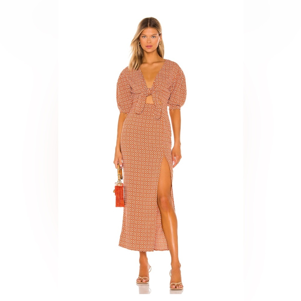 House of Harlow 1960 x REVOLVE Vincenza Maxi Dress in Geo Tile Print